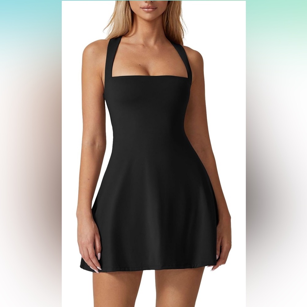 NWOT Square Neck Athletic Dress